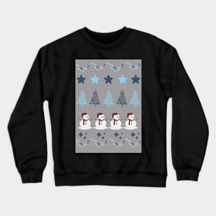 Fair isle Snowman - Christmas Crewneck Sweatshirt